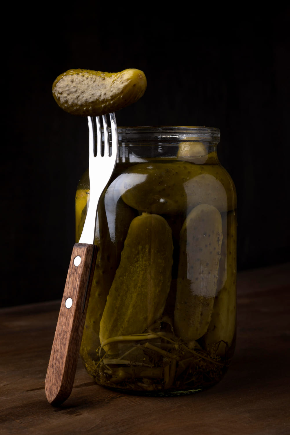 jark pickles and fork